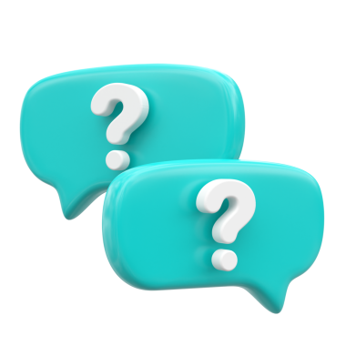 Soru & A simgesi. SSS simgesi. 3B öge.