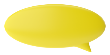 Konuşma balonu. Konuşma balonu. Mesaj kutusu. 3B illüstrasyon.