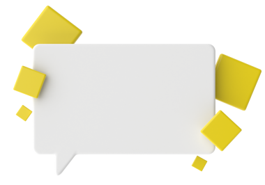 Konuşma balonu. 3B metin kutusu.