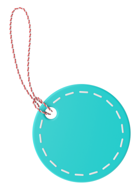 Üç boyutlu etiket. Üç boyutlu etiket. Satış etiketi.