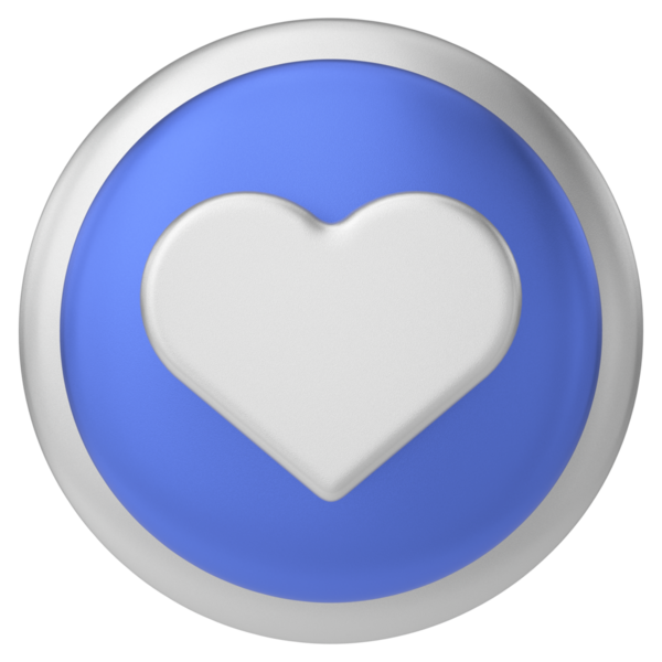 İkon gibi. Düğme gibi. 3B illüstrasyon.