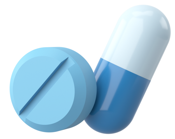 İlaçlar. Üç boyutlu ilaç. 3B illüstrasyon.
