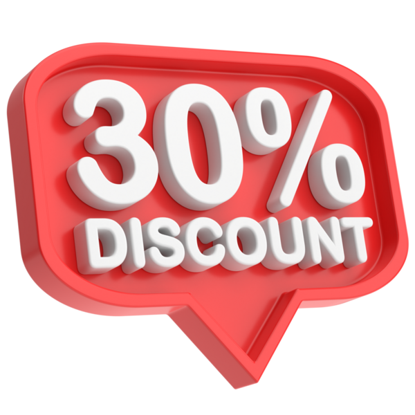 Yüzde 3D 30 indirim. % 30 indirim. % 30 indirimli.