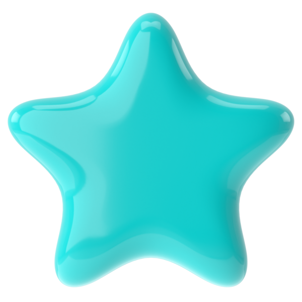 Üç boyutlu yıldız. 3B illüstrasyon.