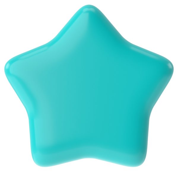 Üç boyutlu yıldız. 3B illüstrasyon.