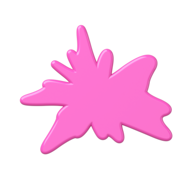 Üç boyutlu kütle şeklinde. Üç boyutlu tekstil. Pembe leke.