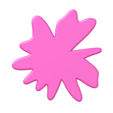 Üç boyutlu kütle şeklinde. Üç boyutlu tekstil. Pembe leke.