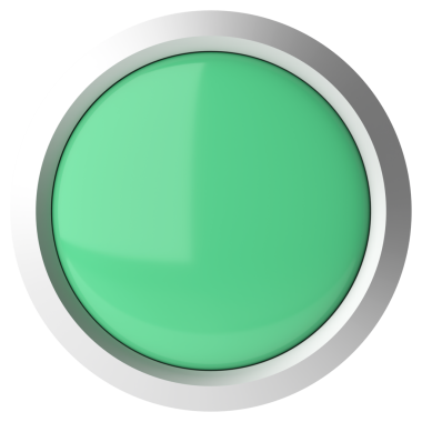 Üç boyutlu düğme. Boş tuş. 3B illüstrasyon.