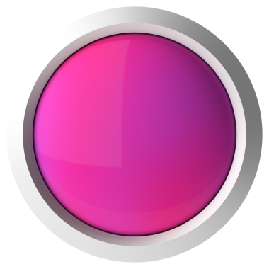 Üç boyutlu düğme. Boş tuş. 3B illüstrasyon.