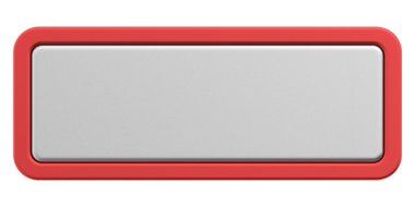 Üç boyutlu düğme. Boş tuş. 3B illüstrasyon.