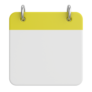 Boş takvim. 3B takvim.