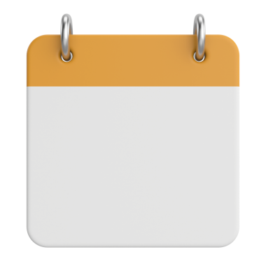 Boş takvim. 3B takvim.