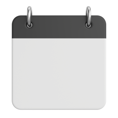 Boş takvim. 3B takvim.