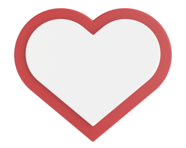 Sevgililer günü kartı. Kalp çerçevesi. 3B illüstrasyon.