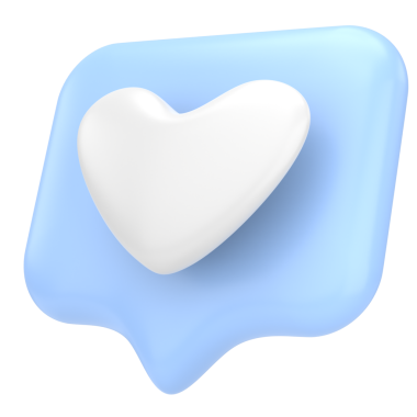 İkon gibi. Düğme gibi. 3B illüstrasyon.