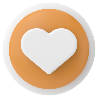 İkon gibi. Düğme gibi. 3B illüstrasyon.