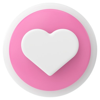 İkon gibi. Düğme gibi. 3B illüstrasyon.