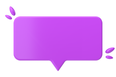 Konuşma balonu. Sohbet balonu. 3B illüstrasyon.