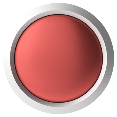 Üç boyutlu düğme. Boş tuş. 3B illüstrasyon.