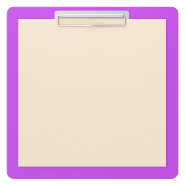 Not kağıdıyla birlikte pano. 3B illüstrasyon.