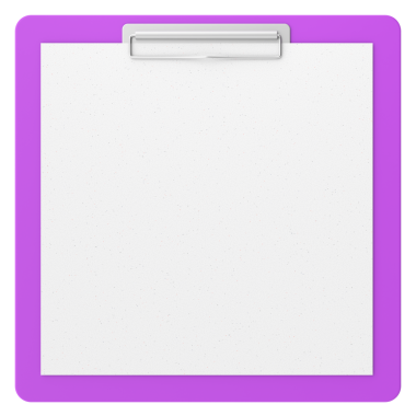 Not kağıdıyla birlikte pano. 3B illüstrasyon.