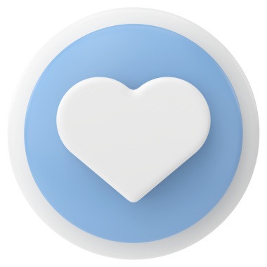 İkon gibi. Düğme gibi. 3B illüstrasyon.