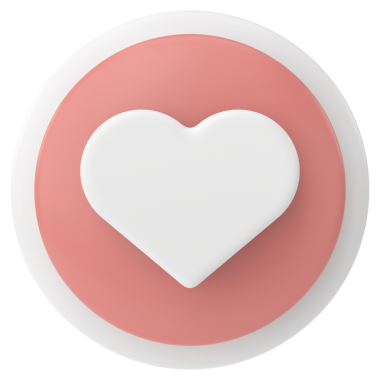 İkon gibi. Düğme gibi. 3B illüstrasyon.