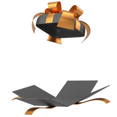 Hediye Kutusu açıldı. Üç boyutlu hediye kutusu. Hediye kutusunu aç.