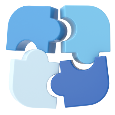 Üç boyutlu bulmaca. Üç boyutlu simge. Yanlış çözüm.