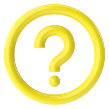 Soru işareti işareti. Soru ikonu. 3B illüstrasyon.