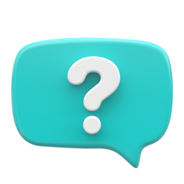 Soru işareti simgesi. Canlı sohbet. 3 Boyutlu simge.