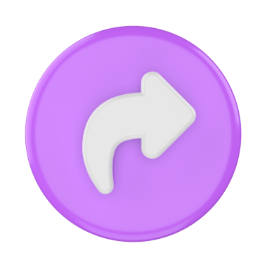 3 boyutlu paylaşım simgesi. Paylaş düğmesi. 3B öge.