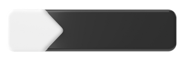 Üç boyutlu düğme. Boş tuş. 3B illüstrasyon.