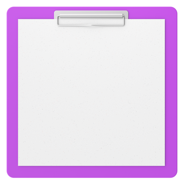 Not kağıdıyla birlikte pano. 3B illüstrasyon.