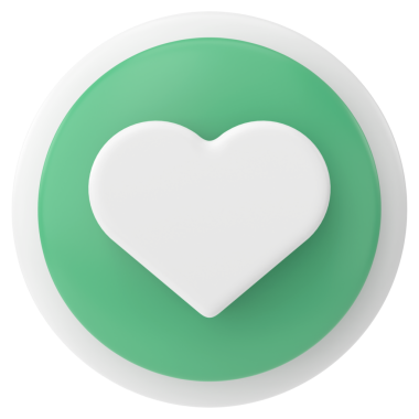 İkon gibi. Düğme gibi. 3B illüstrasyon.