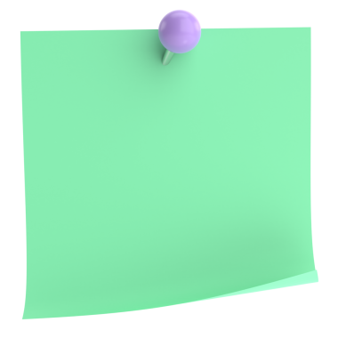 Pimi basılı not kağıdı. 3B illüstrasyon.