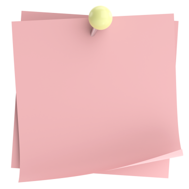 Pimi basılı not kağıdı. 3B illüstrasyon.