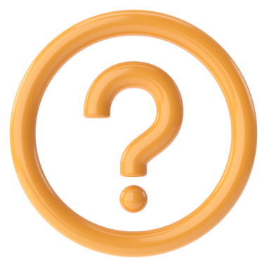 Soru işareti işareti. Soru ikonu. 3B illüstrasyon.