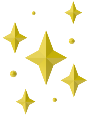 Parıltı etkisi. 3B illüstrasyon.