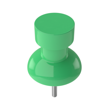 Üç boyutlu pim. Pimi çek. 3B öge.