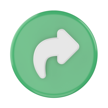 3 boyutlu paylaşım simgesi. Paylaş düğmesi. 3B öge.