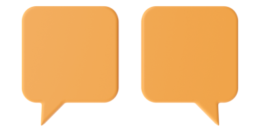 Konuşma balonu. Konuşma balonu. Mesaj kutusu. 3B illüstrasyon.