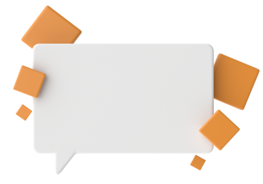 Konuşma balonu. 3B metin kutusu.