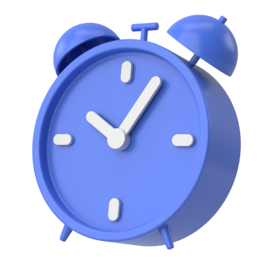 Üç boyutlu çalar saat. 3B illüstrasyon.