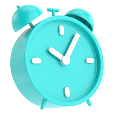 Üç boyutlu çalar saat. 3B illüstrasyon.