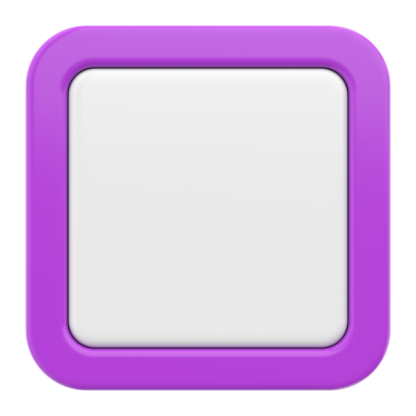 Üç boyutlu düğme. Boş tuş. 3B illüstrasyon.