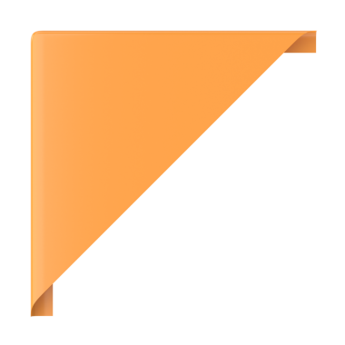 Köşedeki etiket. Köşedeki etiket. 3B illüstrasyon.