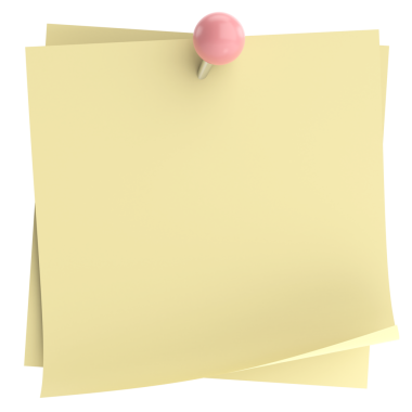 Pimi basılı not kağıdı. 3B illüstrasyon.