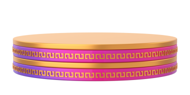 Çin Yeni Yılı için 3D podyum. Bahar Festivali.