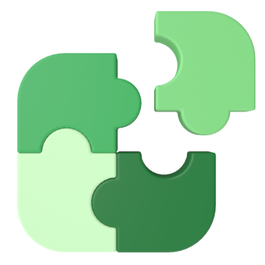 Üç boyutlu bulmaca. 3 Boyutlu simge.